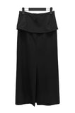 Reme Wrap Belt Layered Skirt