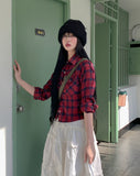 Mons Pocket Check Crop Shirt