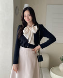 Tinua Tie Ribbon Knit Cardigan