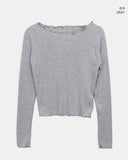 Leel Brushed Frill T-Shirt