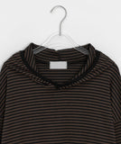 [Unisex] Shinneko Stripe Hood Long Sleeve Tee