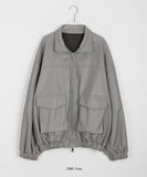 Core Pocket Two-Way Over Leather Jacket