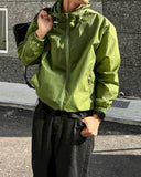 Bold cap windbreaker