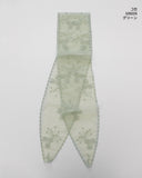 Letta Vintage Lace Punching See-Through Flower Scarf