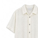 Robin Hairy Collared Short Sleeve Cardigan