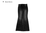 Tabi Black Denim Washing Bootcut Denim Pants