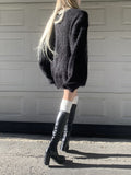 Gania Mohair Loose-Fit Cardigan