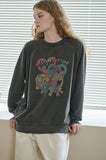 Stuffy Bunny Raglan Pigment Sweatshirt