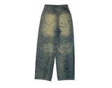 Lutz Vintage Washing Denim Wide Pants