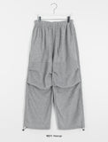 [unisex] Koika banding string parachute fleece pants