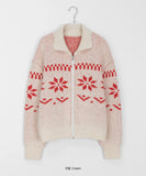 Senkoy Nordic Two-Way Wool Knit Zip-up