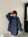 [unisex] Wenki Pocket Washing Denim Over Shirt