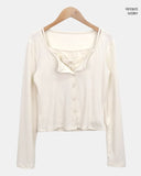 Enru Slim Fit Sleeveless Cardigan Set