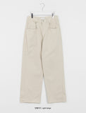 [unisex] Deady front line cotton wide pants