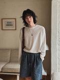 Youth Summer Daily Linen Long Sleeve T-shirt