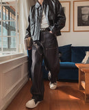 Cres Double Knee Carpenter Raw Denim Pants
