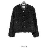 French tweed cropped jacket