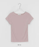 Yurimo Stripe Boat Neck Short Sleeve Tee