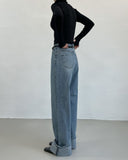Turtleneck Ribbed Warmer T-Shirt