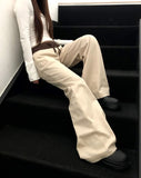 Emin Color Matching Banding Strap Pocket Bootcut Training Long Pants