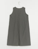 Qdoden Nylon Layered Cargo Long One Piece