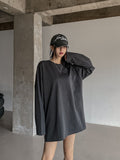 [U-BASIC] Want slit oversized fit long sleeve