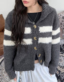 Sandy High Neck Cardigan