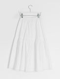 Mirato Lace Shirring Banding Long Skirt