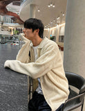 Two-way collar cardigan