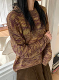 Hazel Mix Color Round Knit