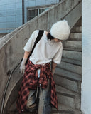 [Lining brushed/Plan] Parfait Brushed Layered Short Sleeve T-shirt