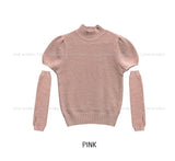 Ond Angora Half Turtleneck Knit Warmer Set