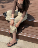 Multiple Pocket Low Cargo Pants