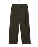 Ment One Tuck Cotton Wide Pants