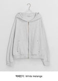 Silka Cotton Rivet Over Hood Zip-Up