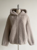 Tera Eco Fur Mink Hood Zip-Up