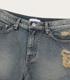Bohemian Fringed Short Denim Pants