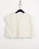 Woola Fur Snowflake Layered Vest