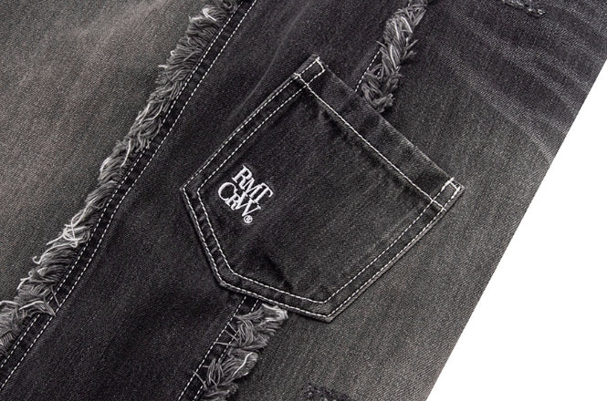 ●ROMANTIC CROWN● DAMAGE MULTI POCKET DENIM PANTS (2色) DAMAGE MULTI POCKET DENIM PANTS_BLUE | ROMANTIC CROWN