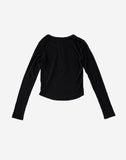 Slit Tencel Long Sleeve