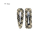 Pla Check Triangle Square Snap Hairpin