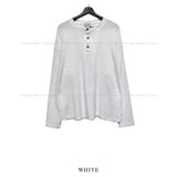 Pressure rib button warmer long sleeve t-shirt