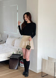Flo Span Mini Pleated Skirt Pants