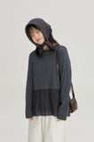 [BAONHAUS] Limud Frill Layered Long Sleeve Tee