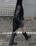 Audrey banding cargo mini skirt