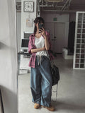 Rocky Big Wide Strap Balloon Denim