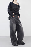 Lofen Ribbon String Sweatshirt
