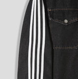 Fran Track Hooded Denim Shirt