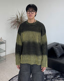 Heren gradient grunge knit