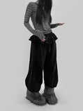 Kiu Brushed Tiered Jogger Pants